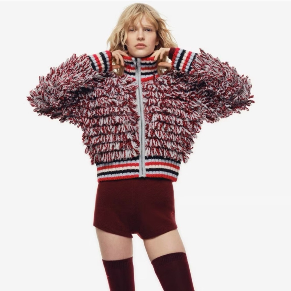 Perfect Moment H&M Boucle Knit Wool Cardigan - Picture 2 of 10